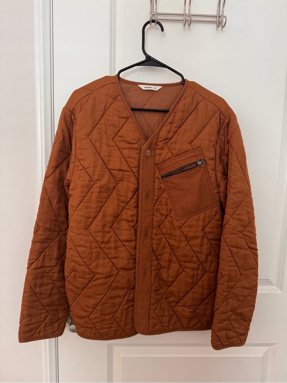 3sixteen Quilted Field Jacket Rust Brown
